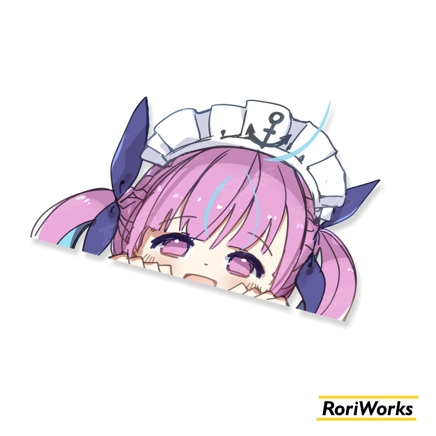 Stiker Intip - Aqua Minato