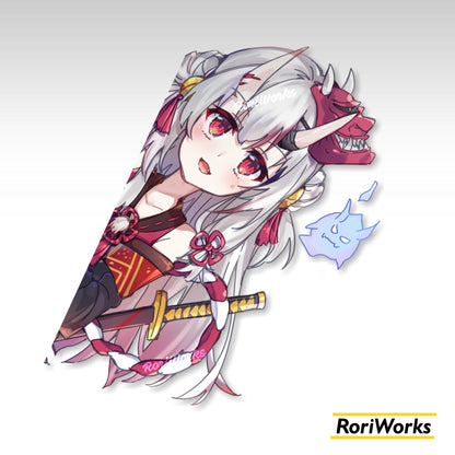 Stiker Intip Ayame Nakiri | Hololive