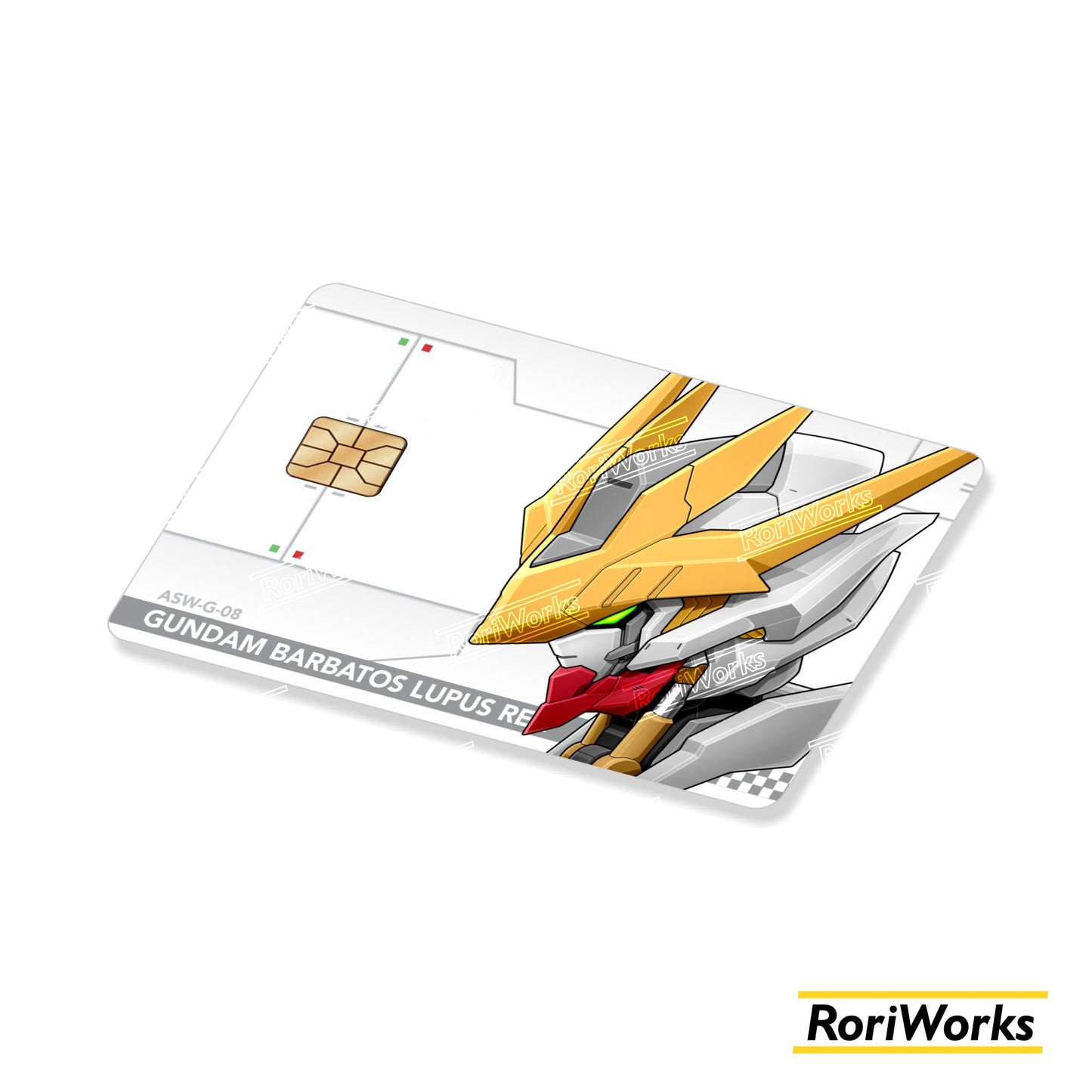 Stiker Kartu - Gundam Barbatos Lupus Rex Head