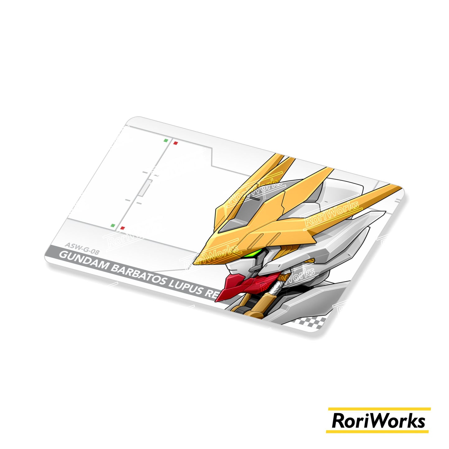 Stiker Kartu - Gundam Barbatos Lupus Rex Head