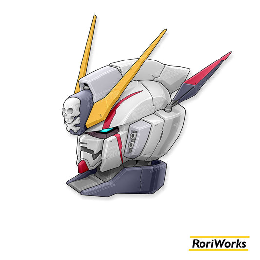 Stiker Crossbone Gundam X1 Head