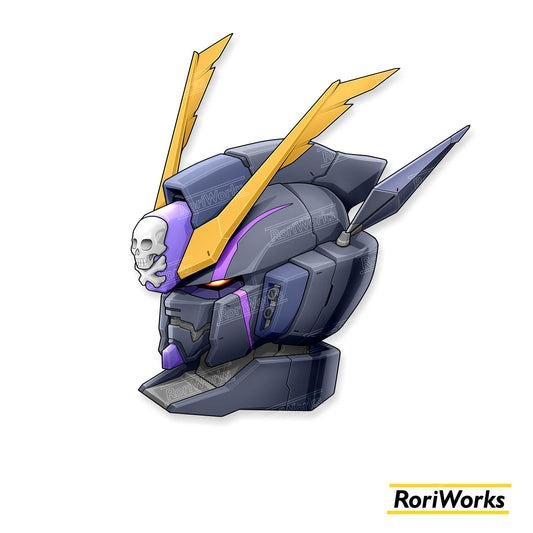 Stiker Crossbone Gundam X2 Head