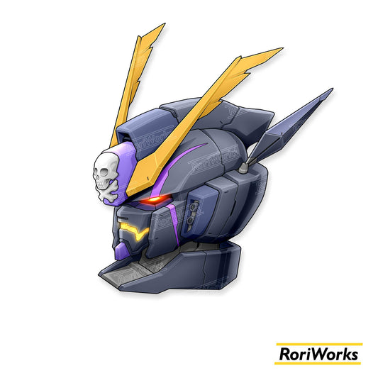 Stiker Crossbone Gundam X2 Head (High Performance Mode)