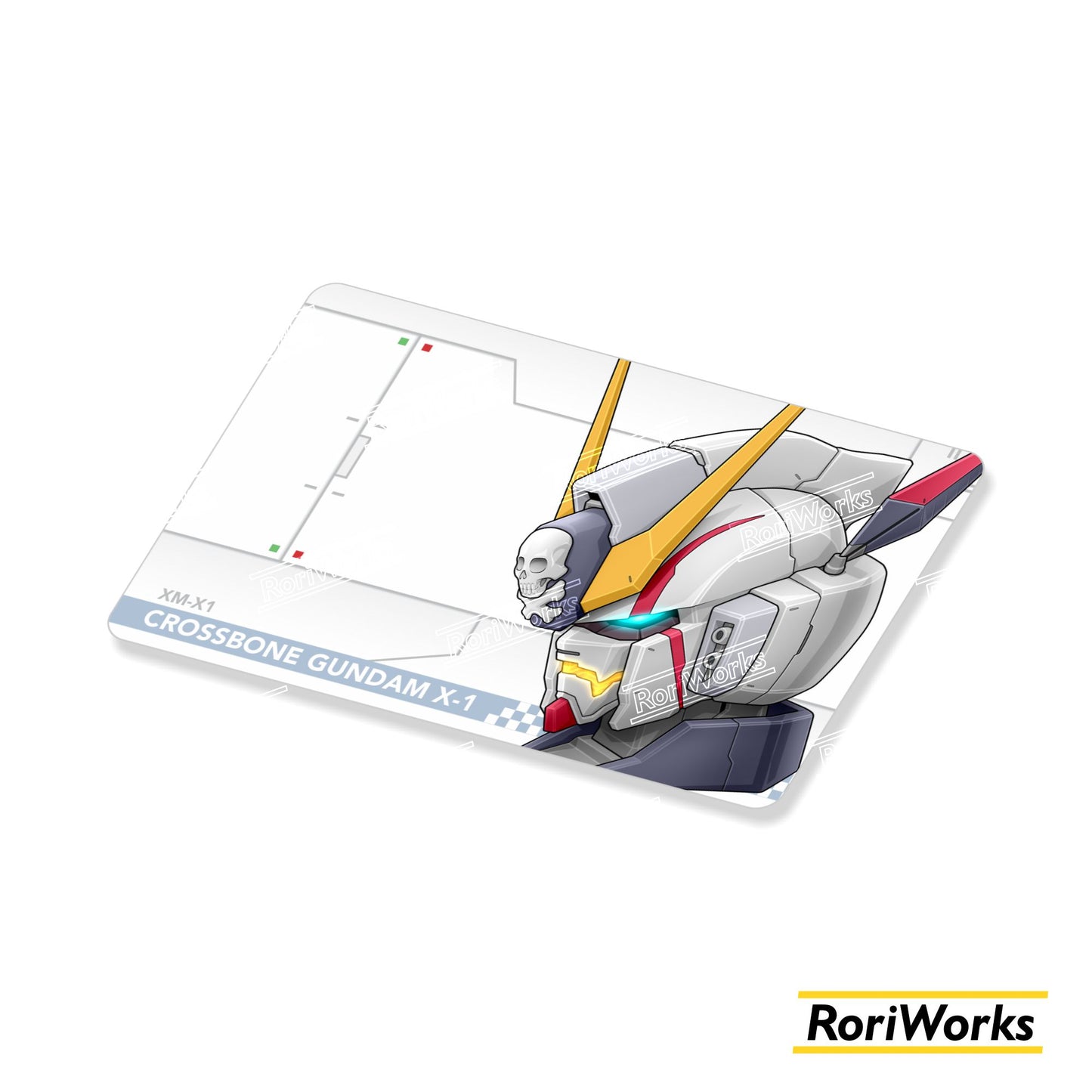 Stiker Kartu - Crossbone Gundam X1 Head