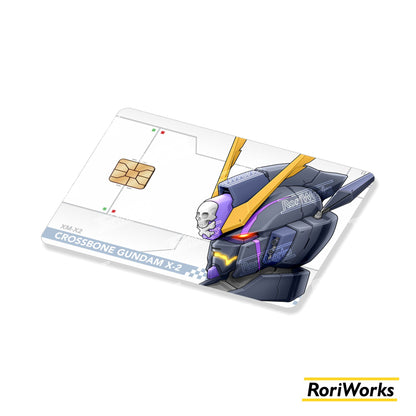 Stiker Kartu - Crossbone Gundam X2 Head