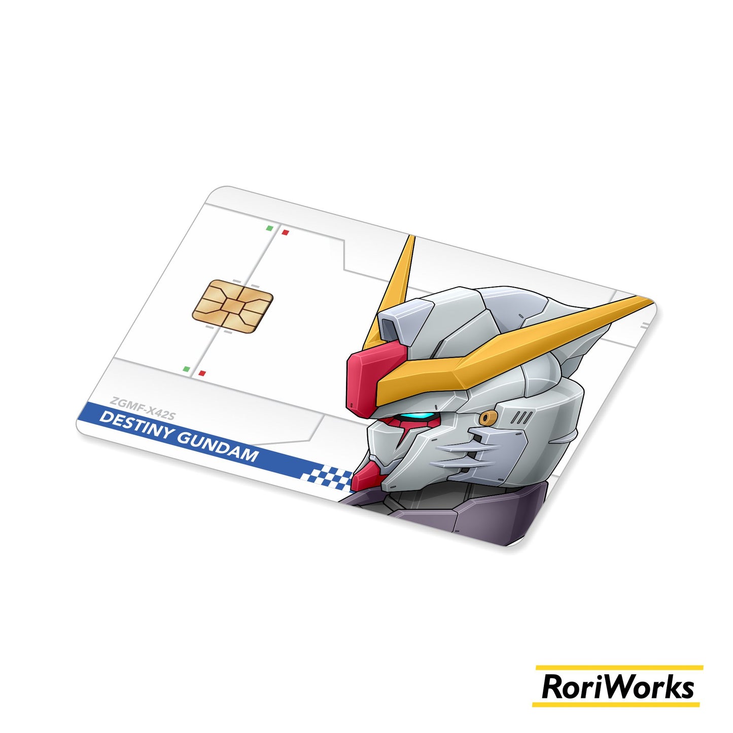 Stiker Kartu - Destiny Gundam Head