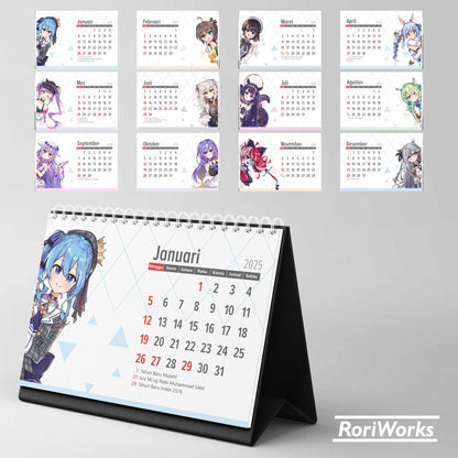 Kalender Meja 2025 | Hololive
