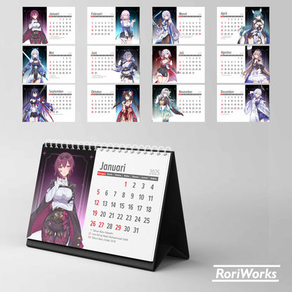 Kalender Meja 2025 | Honkai: Star Rail