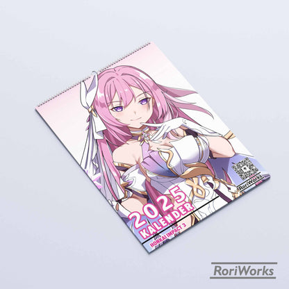 Kalender Dinding 2025 | Honkai Impact 3rd