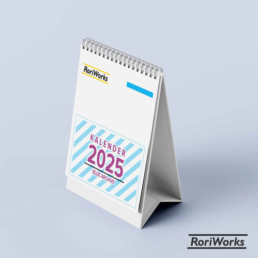 Kalender Meja Mini 2025 | Blue Archive