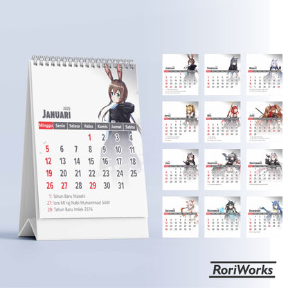 Kalender Meja Mini 2025 | Arknights