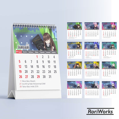 Kalender Meja Mini 2025 | Girls' Frontline