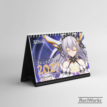 Kalender Meja 2027 - Honkai Impact 3rd