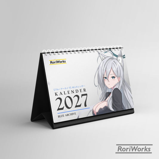 Kalender Meja 2027 - Blue Archive