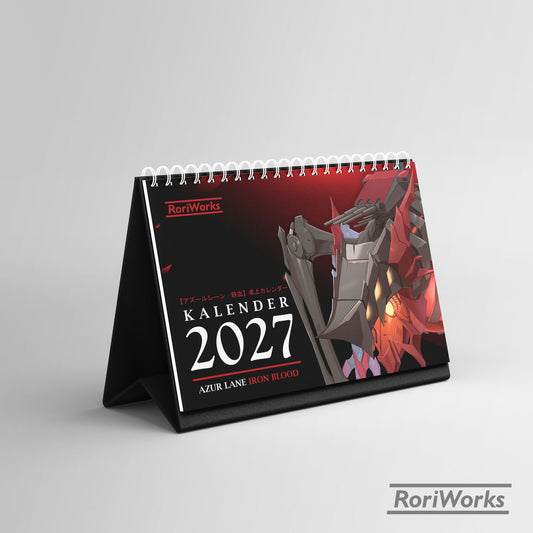 Kalender Meja 2027 - Azur Lane (Iron Blood)