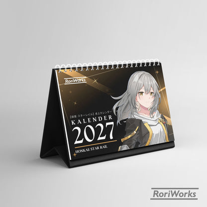 Kalender Meja 2027 - Honkai Star Rail