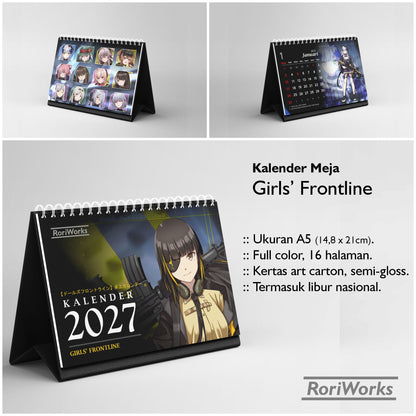 Kalender Meja 2027 - Girls' Frontline