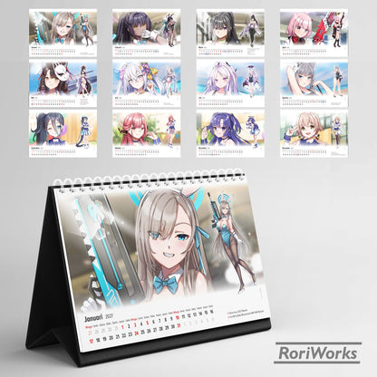 Kalender Meja 2027 - Blue Archive