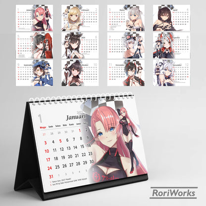 Kalender Meja 2027 - Azur Lane (Race Queen)