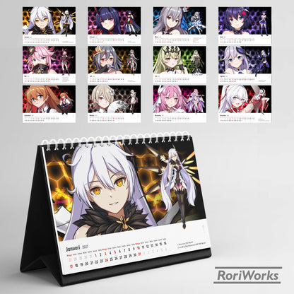 Kalender Meja 2027 - Honkai Impact 3rd