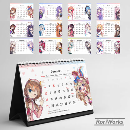 Kalender Meja 2027 - Hololive