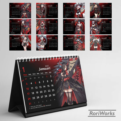 Kalender Meja 2027 - Azur Lane (Iron Blood)