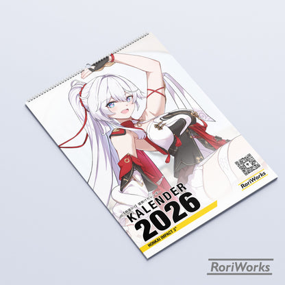 Kalender Dinding 2026 - Honkai Impact 3rd