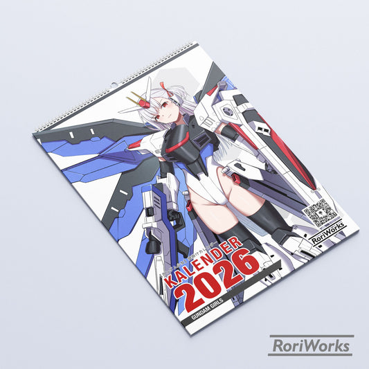 Kalender Dinding 2026 - Gundam Girls