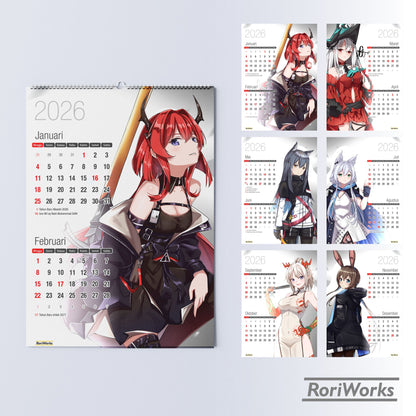 Kalender Dinding 2026 - Arknights