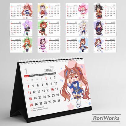 Kalender Meja 2026 - Umamusume
