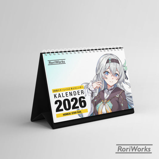 Kalender Meja 2026 - Honkai Star Rail