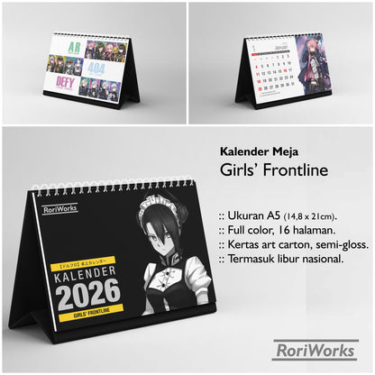 Kalender Meja 2026 - Girls' Frontline
