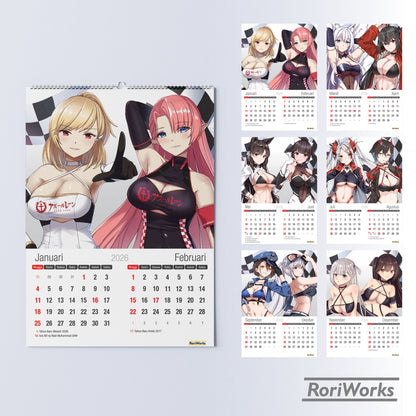 Kalender Dinding 2026 - Azur Lane (Race Queen)