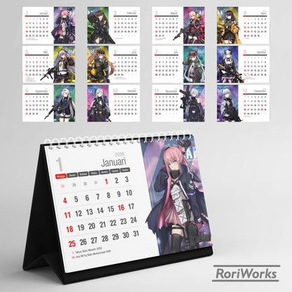 Kalender Meja 2026 - Girls' Frontline