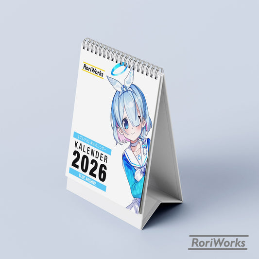 Kalender Meja Mini 2026 - Blue Archive