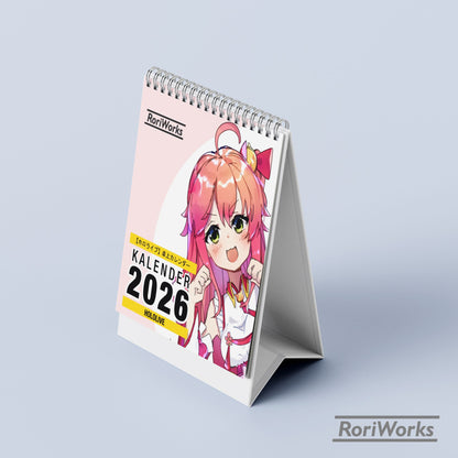 Kalender Meja Mini 2026 - Hololive