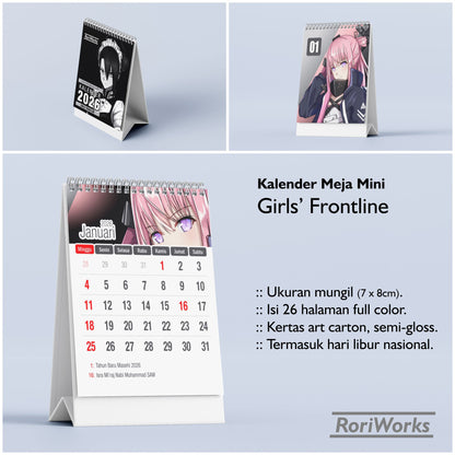 Kalender Meja Mini 2026 - Girls' Frontline