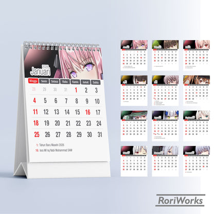Kalender Meja Mini 2026 - Girls' Frontline