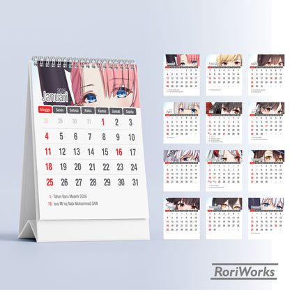 Kalender Meja Mini 2026 - Azur Lane (Race Queen)