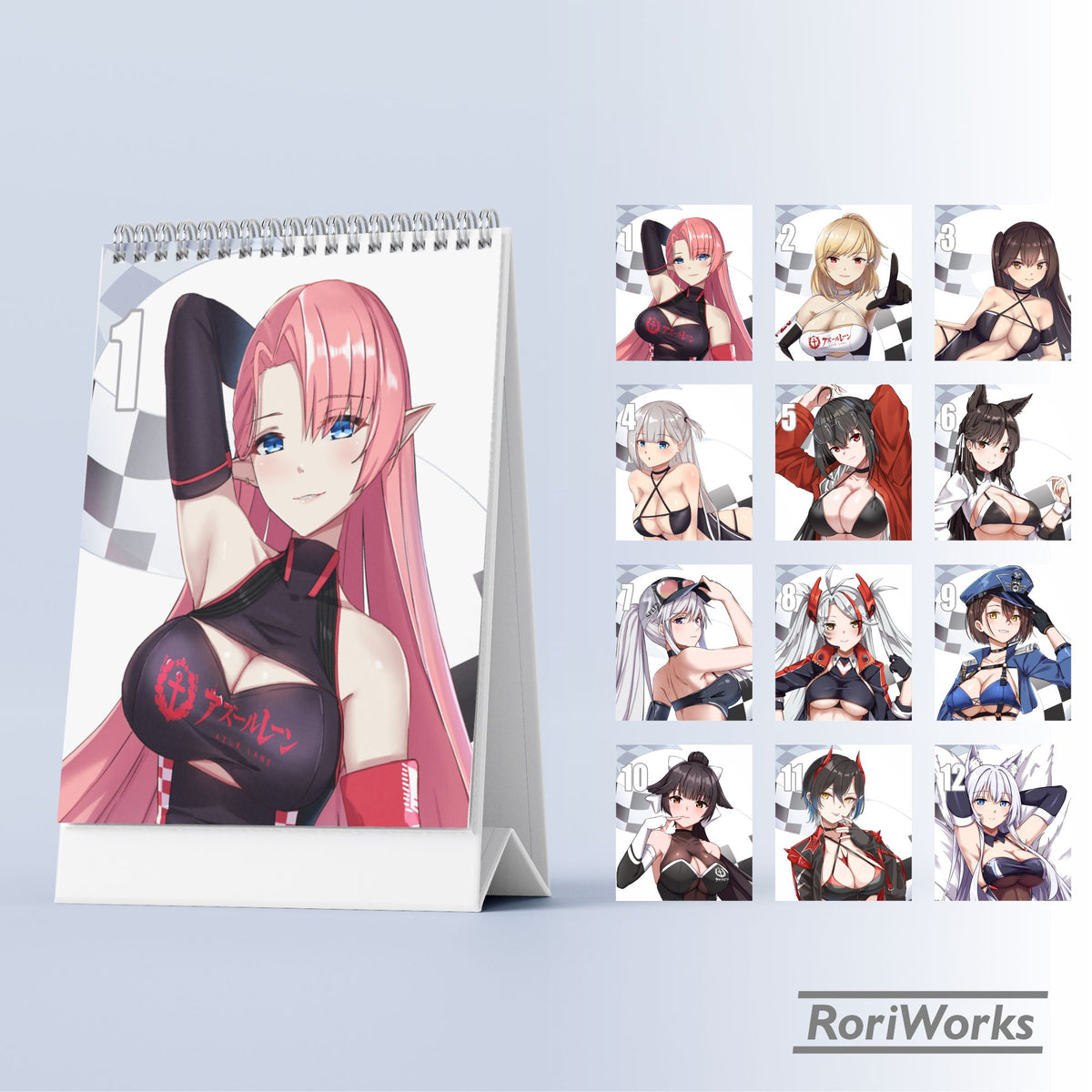 Kalender Meja Mini 2027 - Azur Lane (Race Queen)