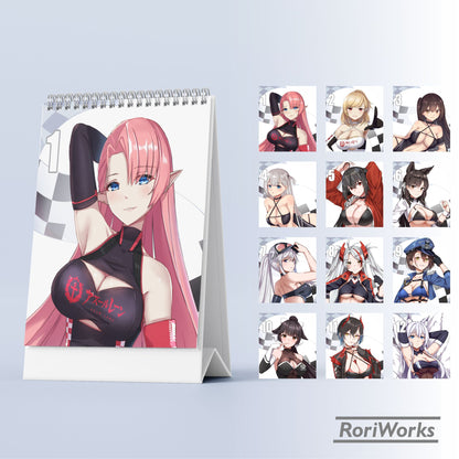 Kalender Meja Mini 2027 - Azur Lane (Race Queen)
