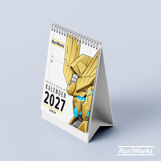 Kalender Meja Mini 2027 - Gundam