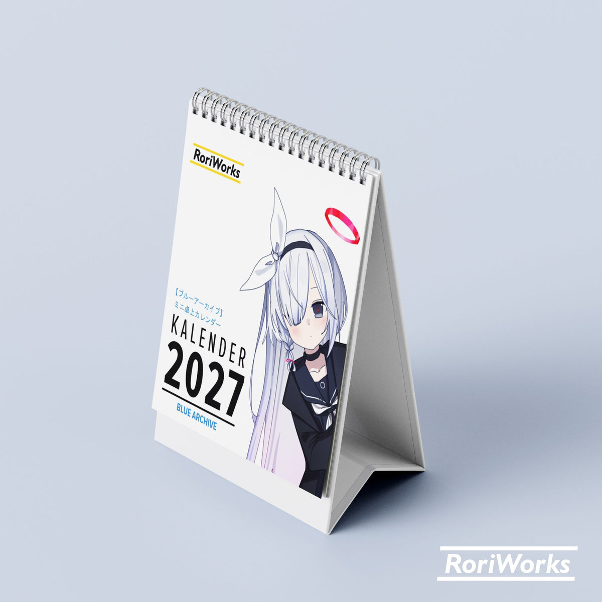 Kalender Meja Mini 2027 - Blue Archive