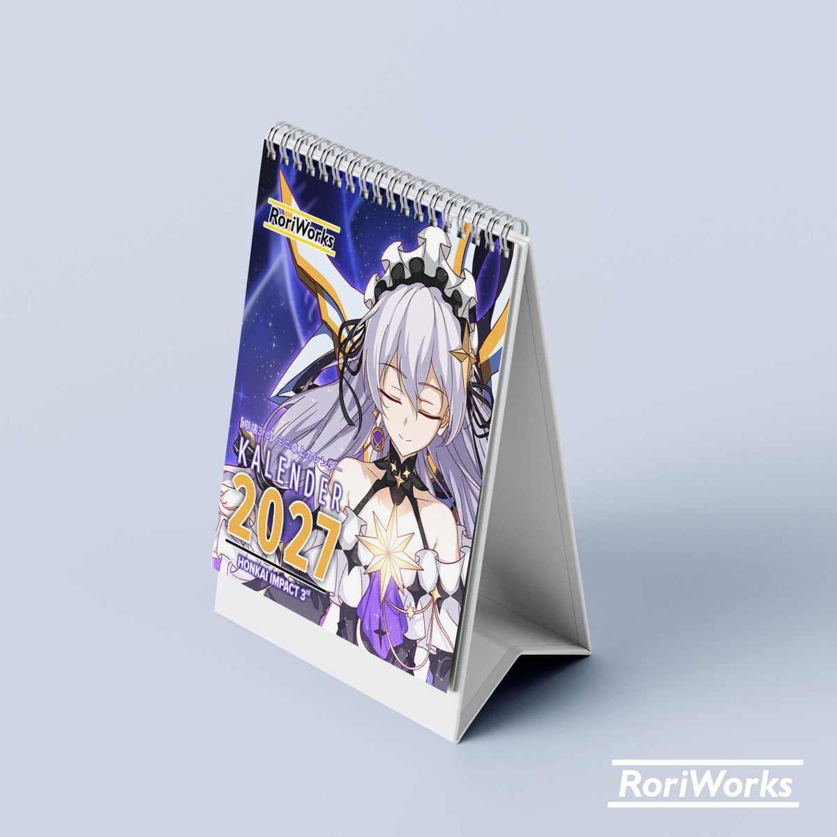Kalender Meja Mini 2027 - Honkai Impact 3rd