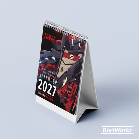 Kalender Meja Mini 2027 - Azur Lane (Iron Blood)