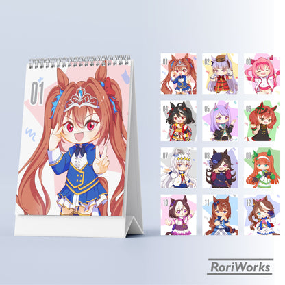 Kalender Meja Mini 2026 - Umamusume
