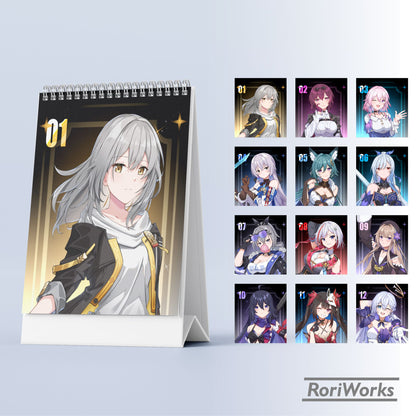 Kalender Meja Mini 2026 - Honkai Star Rail