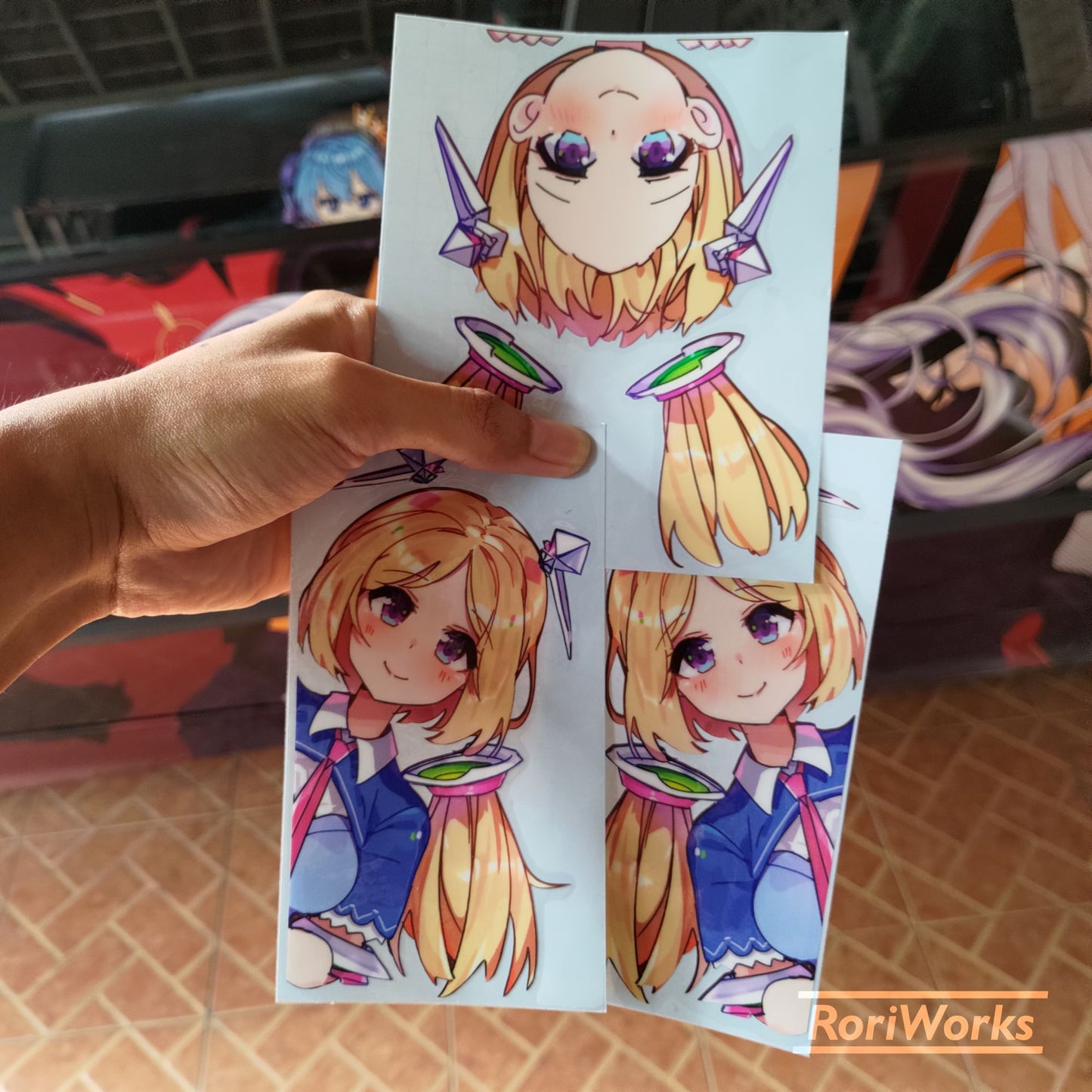 Stiker Intip Aki Rosenthal | Hololive