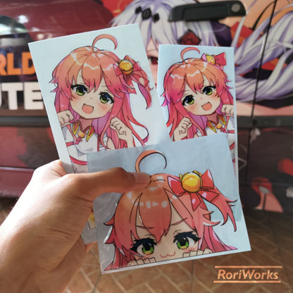 Stiker Intip - Miko Sakura