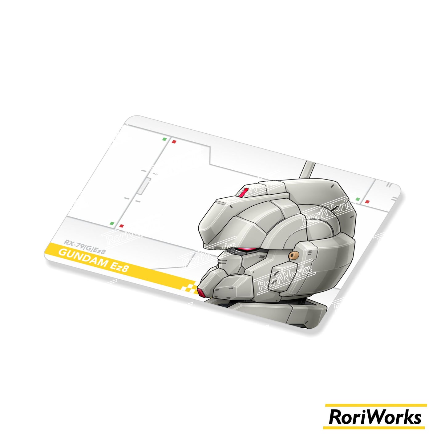 Stiker Kartu - Gundam Ez8 Head